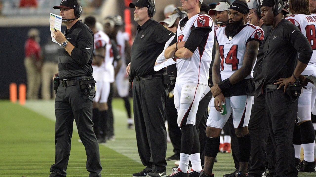 Sarkisian, Falcons try to find ways to establish the run